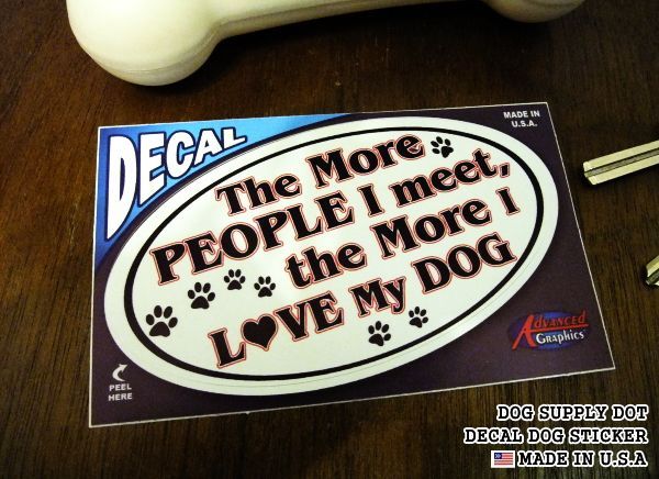 DECALステッカー：The More PEOPLE I meet